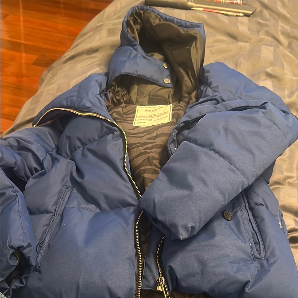 Zadig & Voltaire Royal Blue Puffer Coat